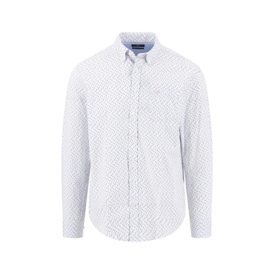 Fynch Hatton 1613 5110 464 Magnolia Combi Print Casual Shirt
