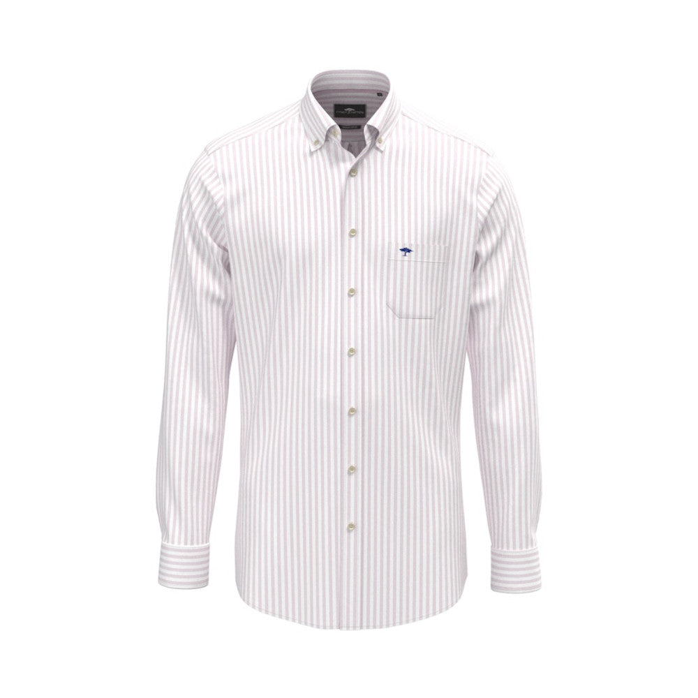 Fynch Hatton 1613 8440 464 Magnolia Oxford Stripe Casual Shirt