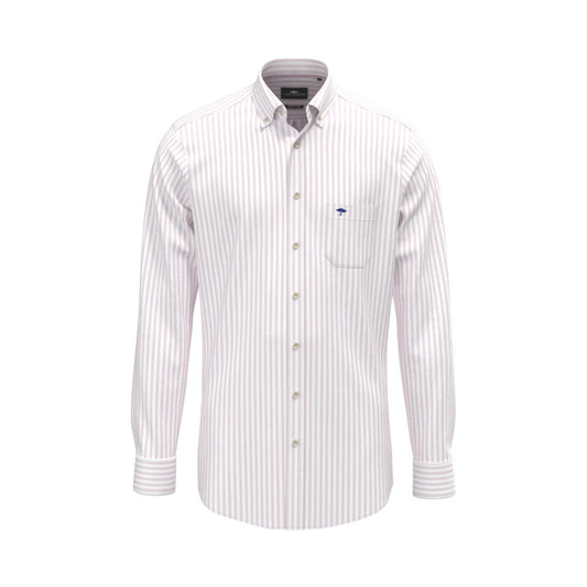 Fynch Hatton 1613 8440 464 Magnolia Oxford Stripe Casual Shirt