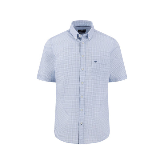 Fynch Hatton 1603 6121 653 New Breeze Minimal Print Short Sleeve Casual Shirt