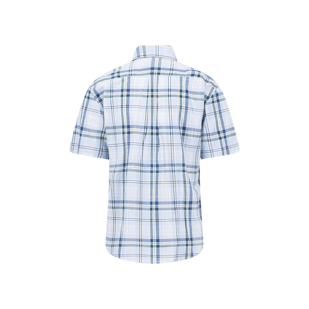 Fynch Hatton 1604 5031 653 New Breeze Check Short Sleeve Casual Shirt