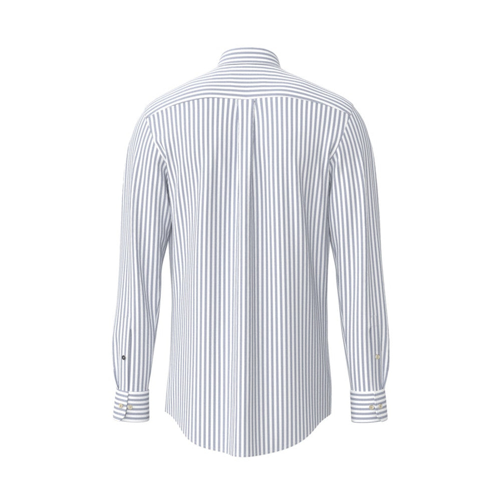 Fynch Hatton 1613 8440 654 Harbor Blue Oxford Stripe Casual Shirt