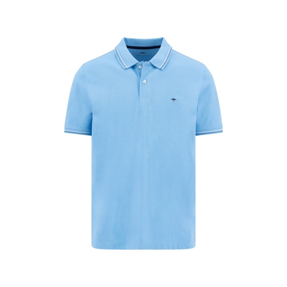 Fynch Hatton 1605 1580 657 Sky Blue Polo Shirt
