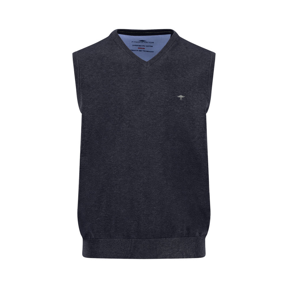 Fynch Hatton 1512 214 690 Navy Superfine Slipover