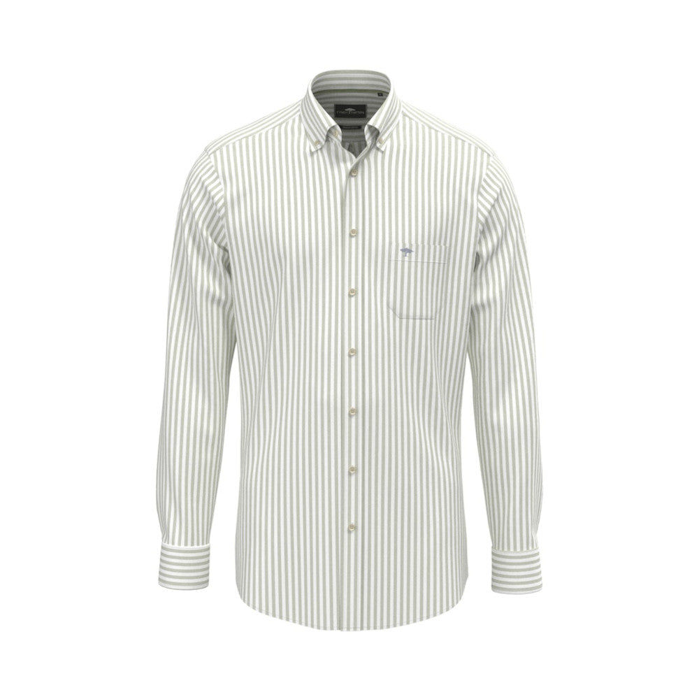 Fynch Hatton 1613 8440 740 Avocado Oxford Stripe Casual Shirt