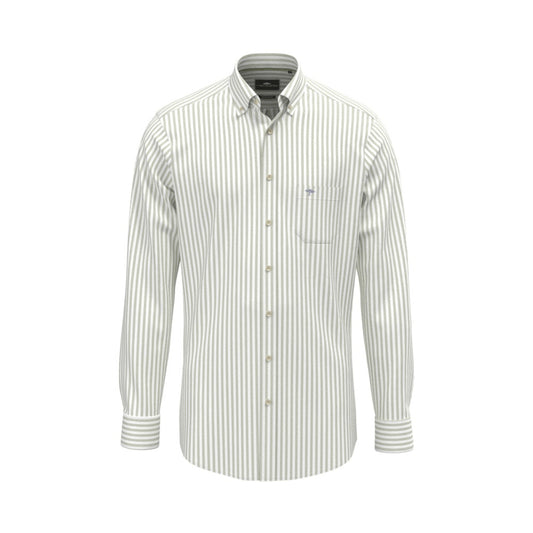 Fynch Hatton 1613 8440 740 Avocado Oxford Stripe Casual Shirt