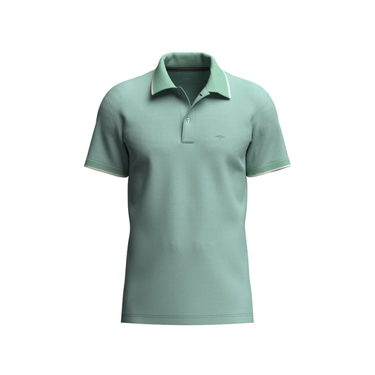 Fynch Hatton 1603 1904 744 Mint Two Tone Polo Shirt