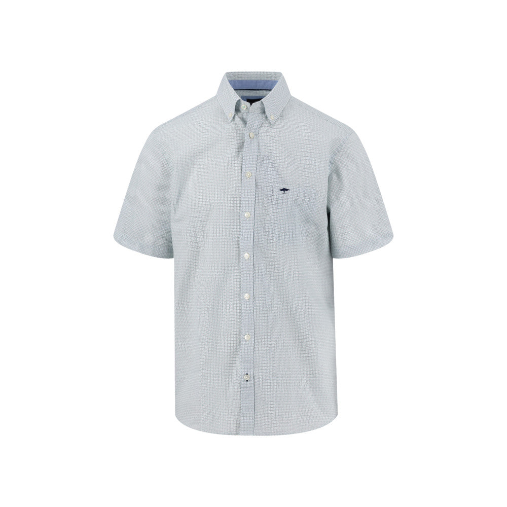 Fynch Hatton 1604 6131 744 Mint Short Sleeve Casual Shirt
