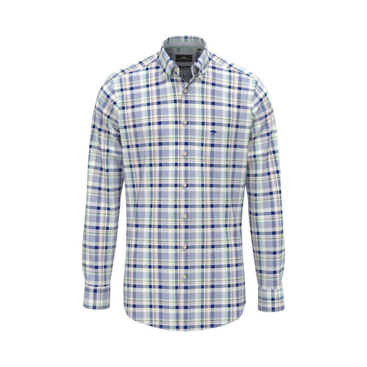 Fynch Hatton 1613 8410 744 Mint Oxford Check Casual Shirt