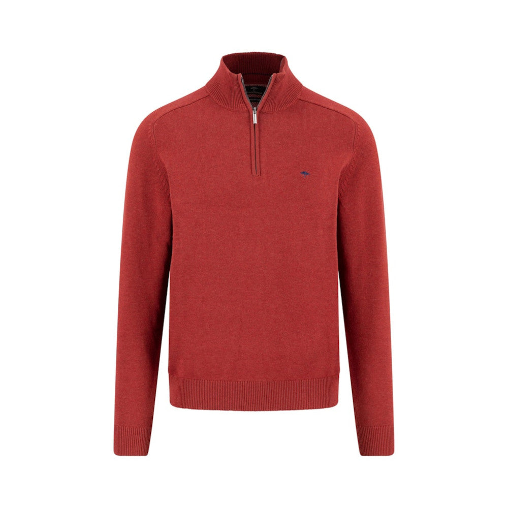 Fynch Hatton 1509 203 367 Garnet Red Supersoft Troyer Zip