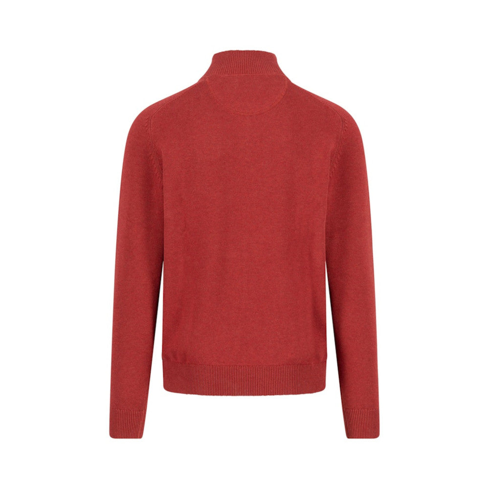 Fynch Hatton 1509 203 367 Garnet Red Supersoft Troyer Zip