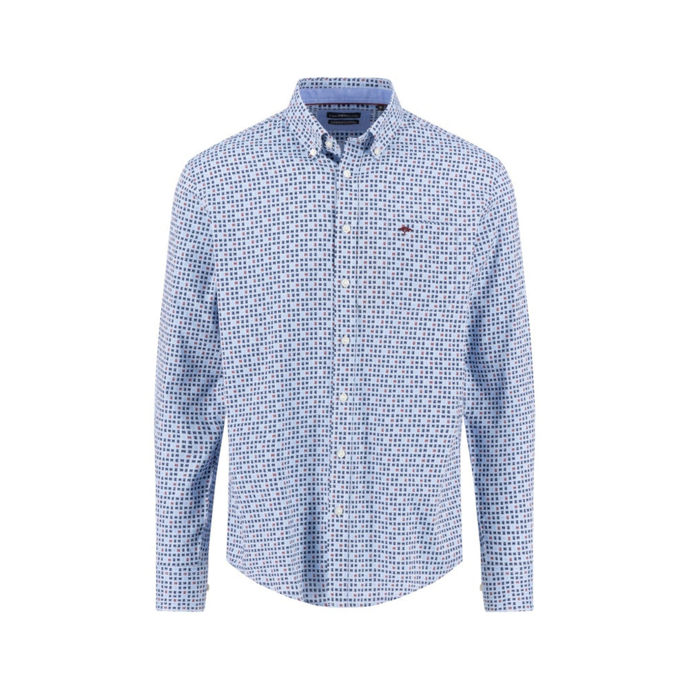 Fynch Hatton 1509 5600 368 Deep Merlot Long Sleeve Shirt