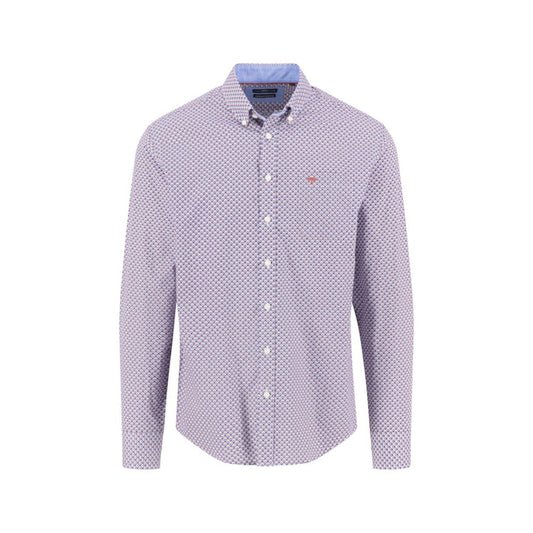 Fynch Hatton 1508 5480 415 Berry Long Sleeve Shirt