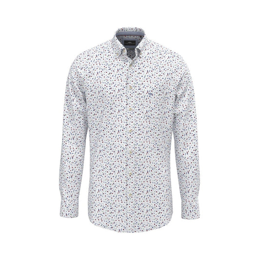 Fynch Hatton 1508 8710 415 Berry Flower Long Sleeve Shirt