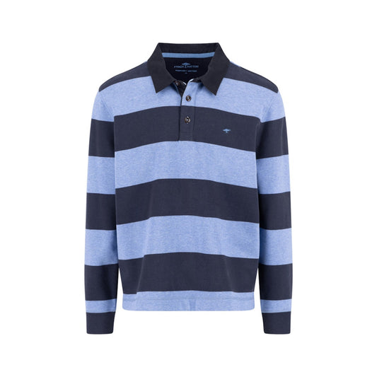 Fynch Hatton 1514 1363 604 Crystal Blue Rugby Shirt