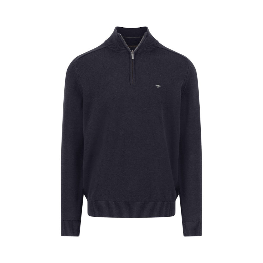 Fynch Hatton 1509 203 690 Navy Supersoft Troyer Zip