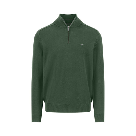 Fynch Hatton 1509 203 736 Dark Leaf Supersoft Troyer Zip