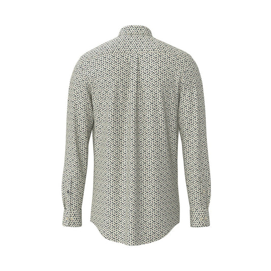 Fynch Hatton 1509 8930 736 Dark Leaf Colorful Long Sleeve Shirt