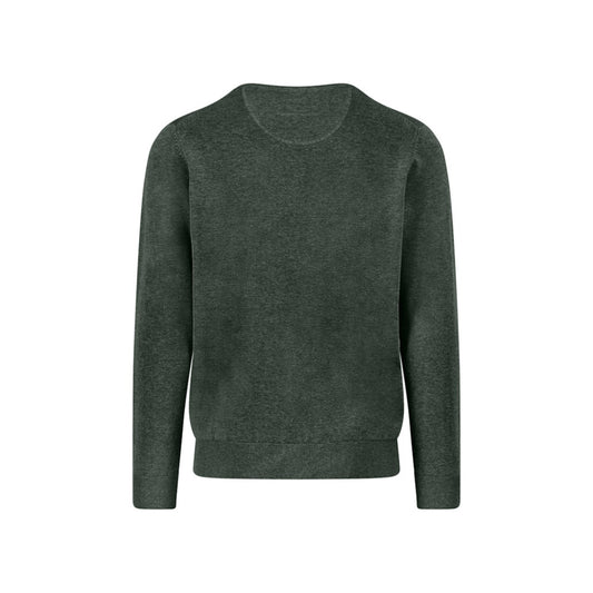 Fynch Hatton 1514 210 737 Dark Ivy Super Fine Crew Neck