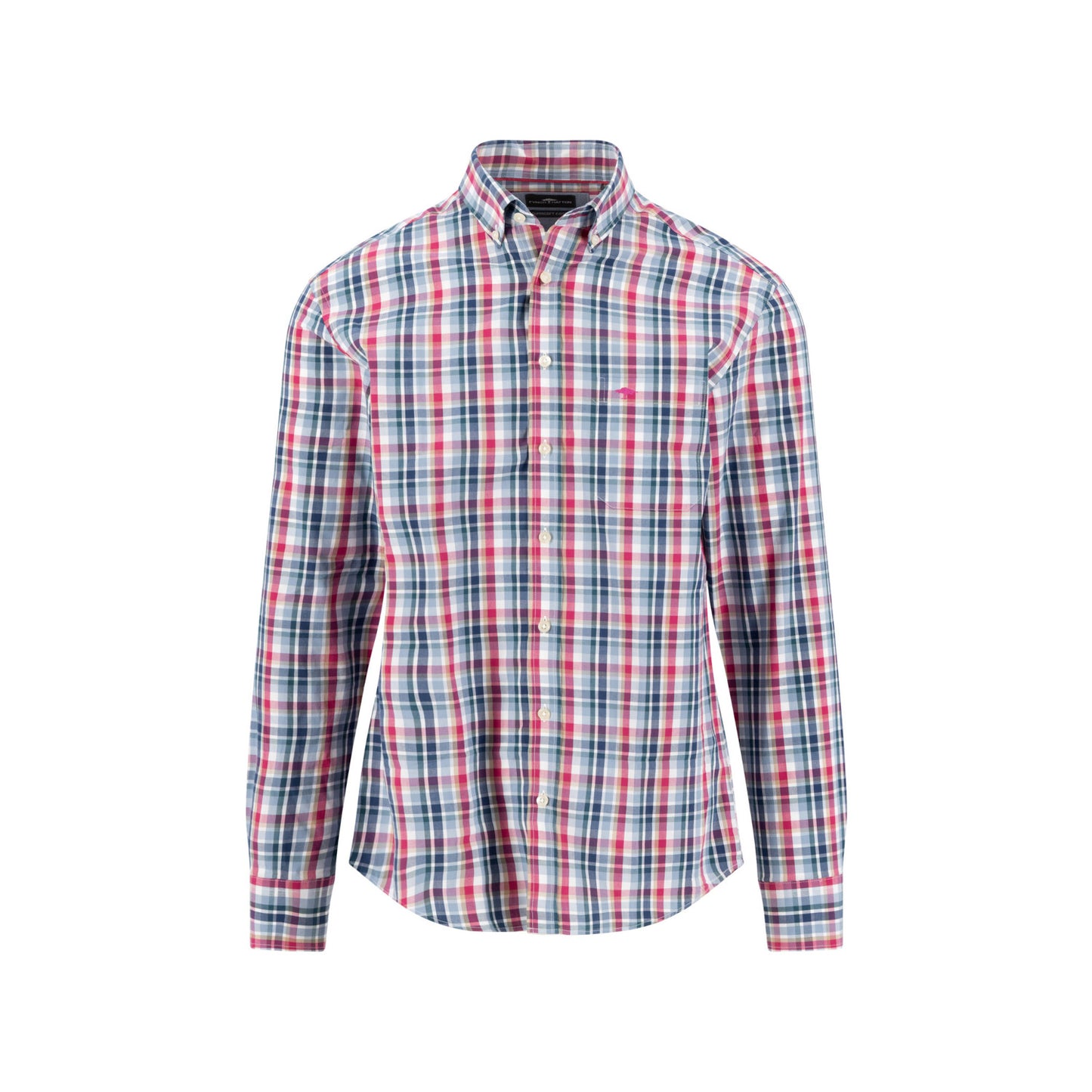 Fynch Hatton 1608 5330 416 Grape Multicolor Check Casual Shirt