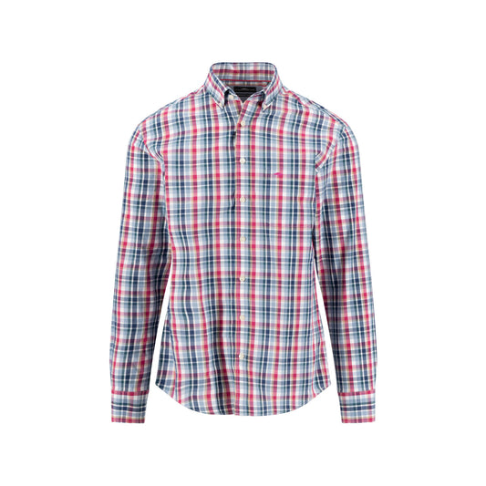 Fynch Hatton 1608 5330 416 Grape Multicolor Check Casual Shirt