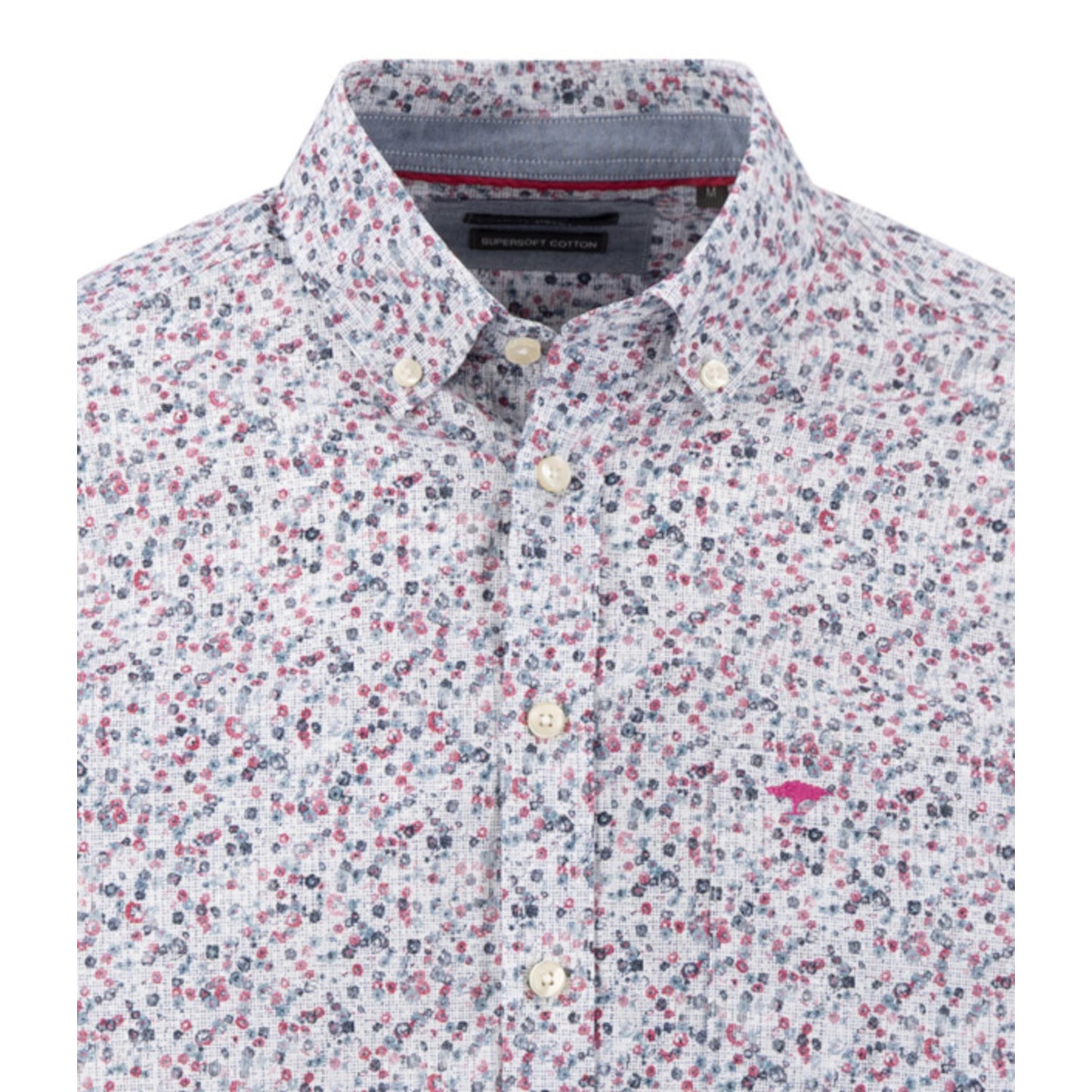 Fynch Hatton 1608 5400 416 Grape Flower Print Casual Shirt