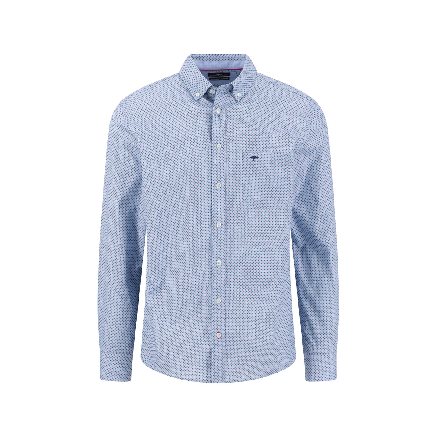 Fynch Hatton 1608 6230 416 Grape Minimal Print Casual Shirt