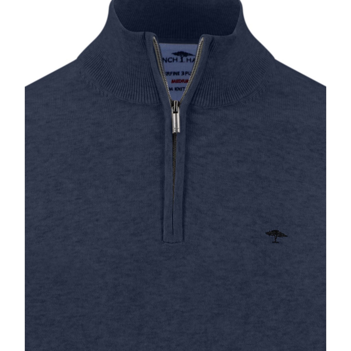 Fynch Hatton 1614 215 661 Ink Blue Troyer-Zip
