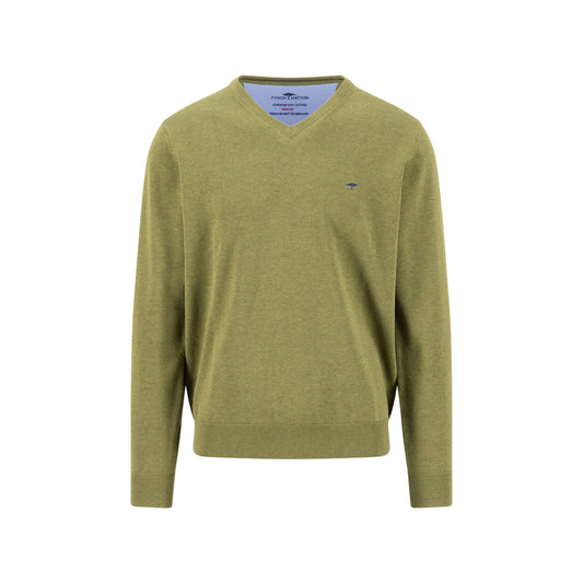 Fynch Hatton 1614 211 748 Moss V-Neck