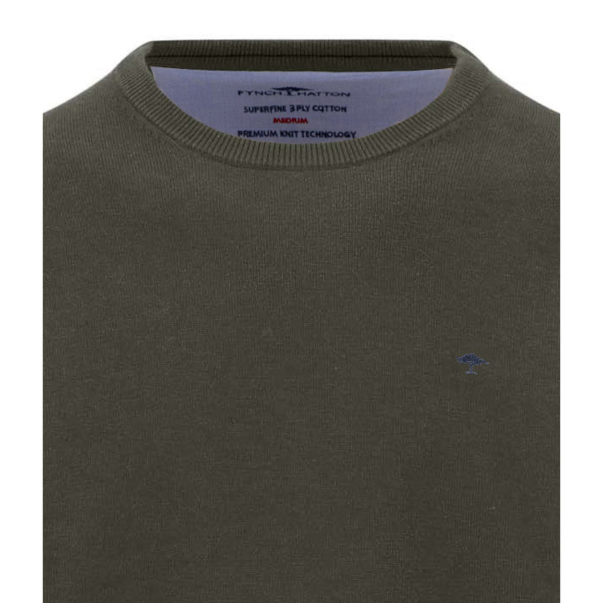 Fynch Hatton 1614 210 749 Cypress Crew Neck