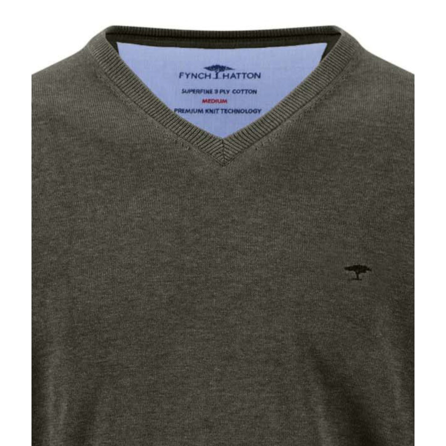 Fynch Hatton 1614 211 749 Cypress V-Neck