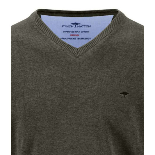 Fynch Hatton 1614 211 749 Cypress V-Neck