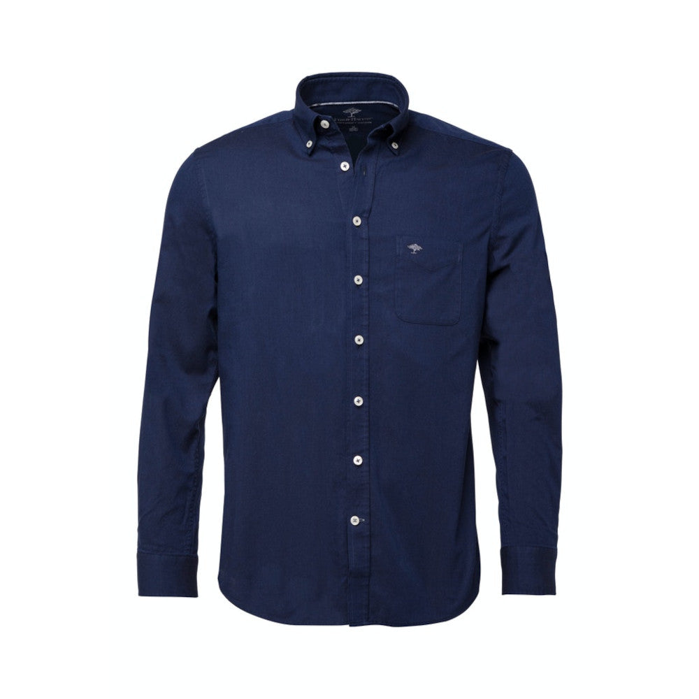Fynch Hatton 1000 5500 5540 Navy Oxford Casual Shirt