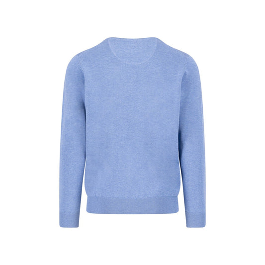 Fynch Hatton Sfpk 210 604 Crystal Blue Crew Neck