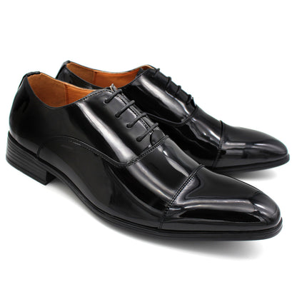 Smart Fabio Black Patent Formal Shoes