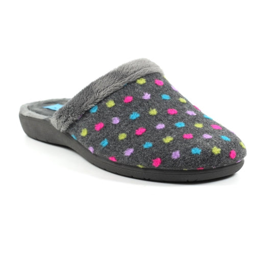 Lunar KLZ066 Seine Grey Slippers