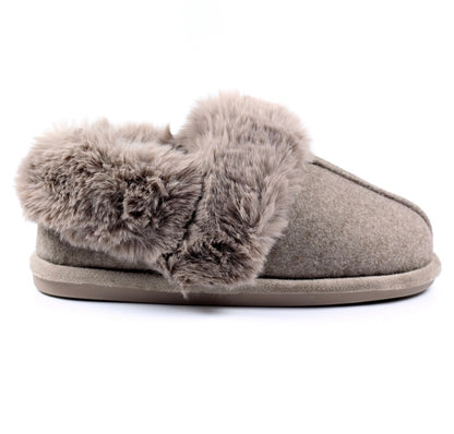 Lunar KLB039 Ember Taupe Slippers