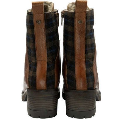 Lotus ULB336 Litchfield Tan Leather/Check Boots
