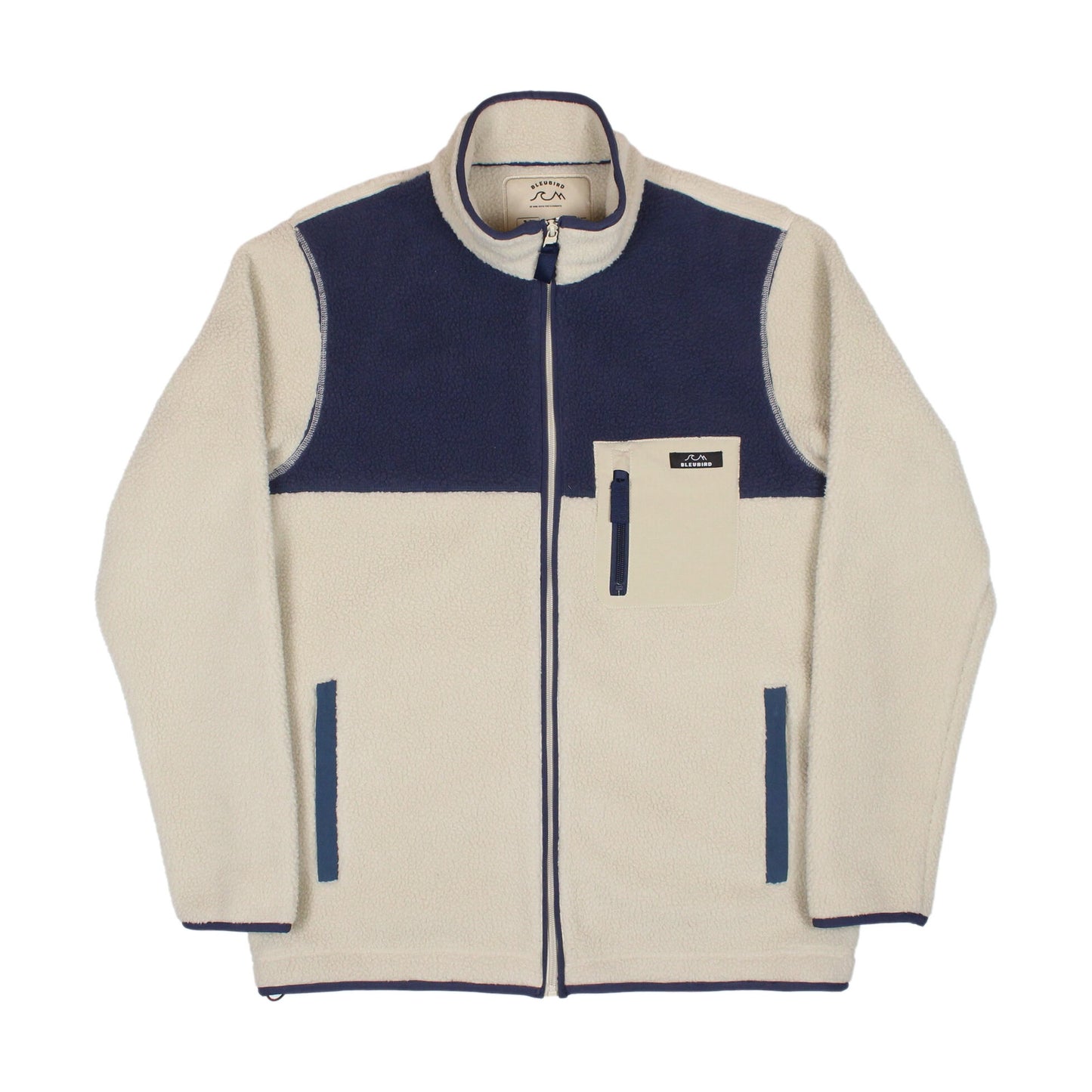 Bleubird Polar Full Zip Fleece - Beige