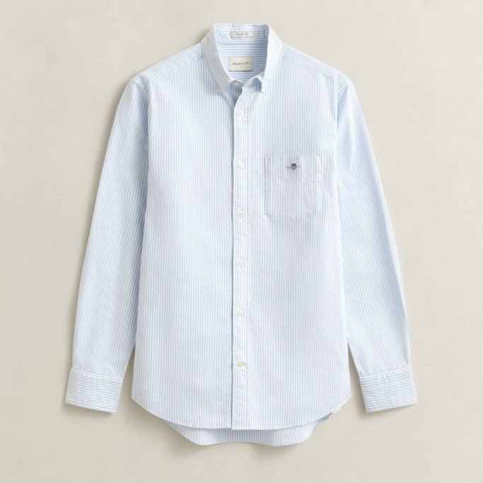 Gant 3000230 455 Light Blue Reg Classic Oxford Stripe Shirt
