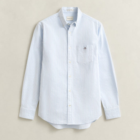 Gant 3000230 455 Light Blue Reg Classic Oxford Stripe Shirt
