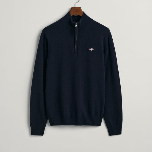 Gant 87213 410 Marine Superfine Lambswool Half Zip