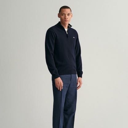 Gant 87213 410 Marine Superfine Lambswool Half Zip