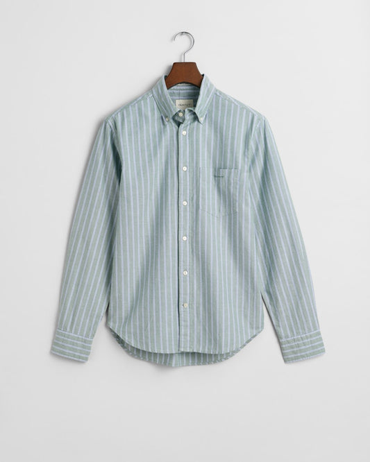 Gant 3240169 309 Dried Forest Reg Archive Oxford Stripe Shirt