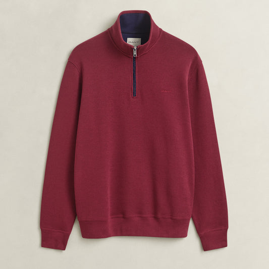 Gant 2067160 676 Deep Grape Wine Sacker Rib Half Zip