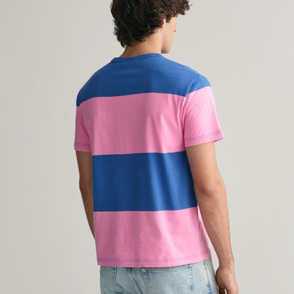 Gant 2003247 649 Clear Pink Bar Stripe Ss T-Shirt