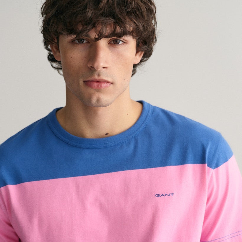 Gant 2003247 649 Clear Pink Bar Stripe Ss T-Shirt