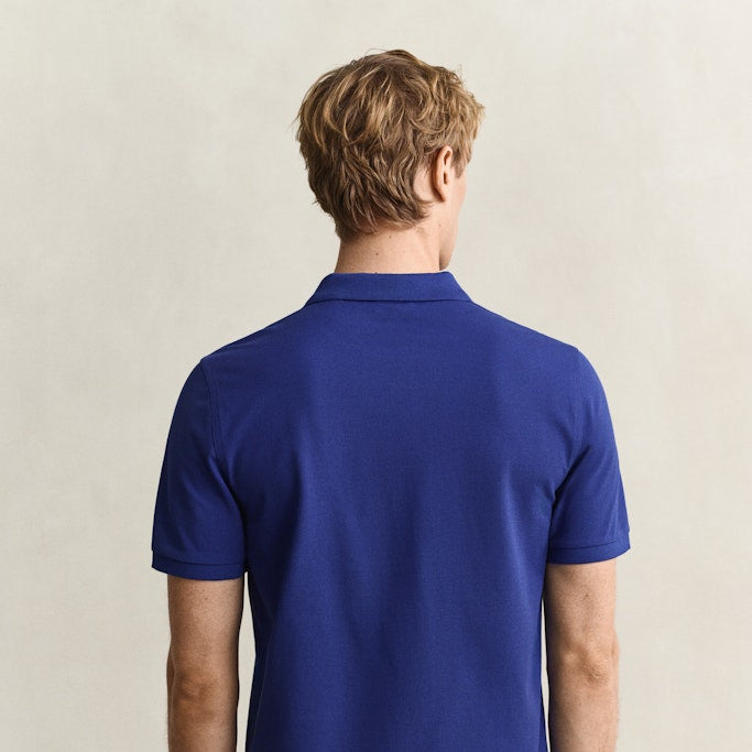 Gant 2210 435 Crisp Blue Reg Shield Ss Pique Polo