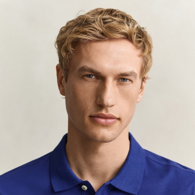 Gant 2210 435 Crisp Blue Reg Shield Ss Pique Polo