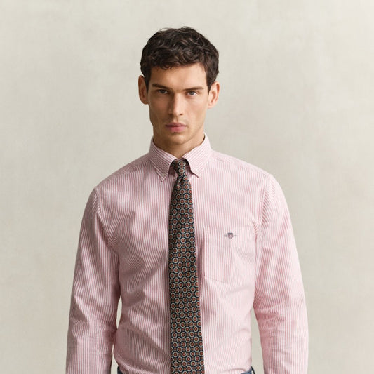 Gant 3000230 853 Maple Fire Reg Classic Oxford Stripe Shirt